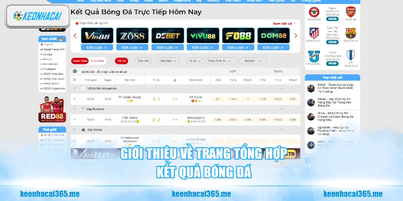 Kết Quả Bóng Đá - Cập Nhật Nhanh Chóng Và Chuẩn Xác Nhất 25 Giới thiệu về trang tổng hợp kết quả bóng đá